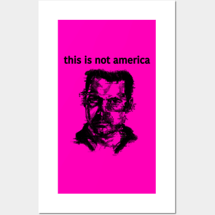 This Is Not America (glitch) - Claes Bang Posters and Art